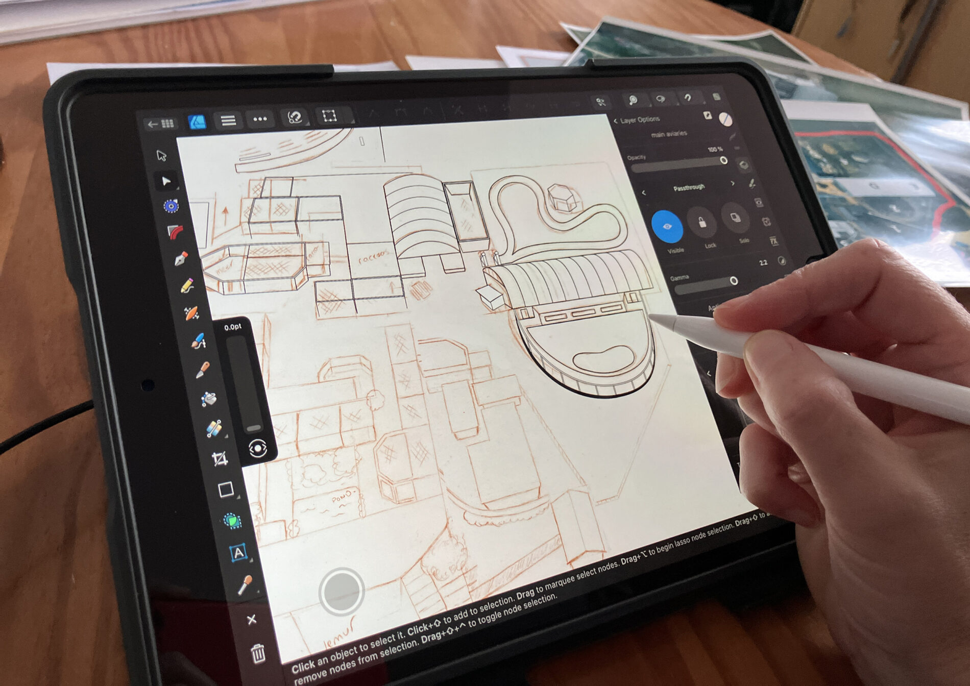 Millets map drawing in progress